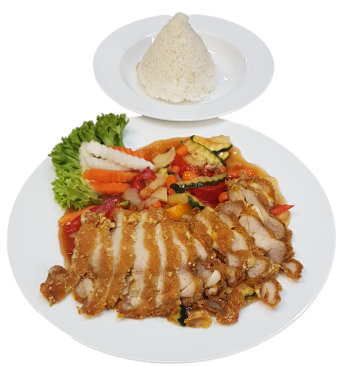 Dùi gà Curry (leicht scharf)